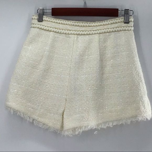 Five Plus Dress Cream Gold High Waist Shorts NWOT - Picture 3 of 7